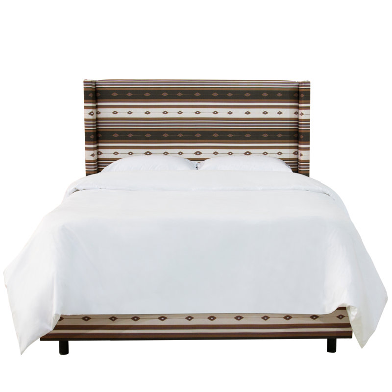 Union Rustic Tierra Wingback Linen Upholstered Standard Bed