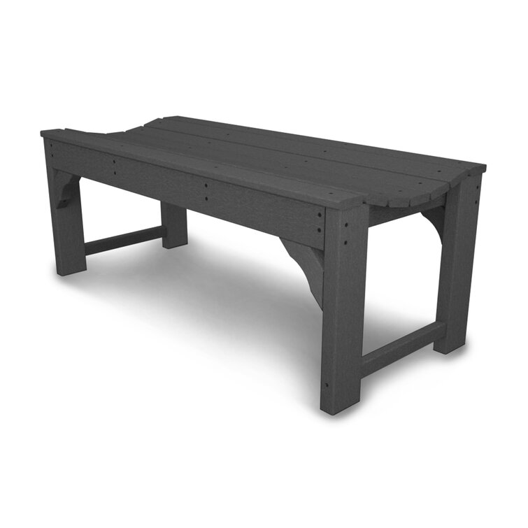 POLYWOOD® Traditional Garden Backless Bench & Reviews | Wayfair