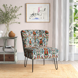 wayfair floral chairs