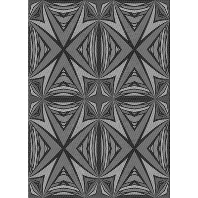 Gray/Black Area Rug Trinx Rug Size: Rectangle 7' x 10'