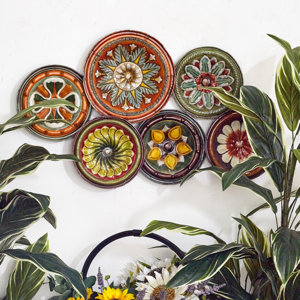 Floral Plate Wall Du00e9cor