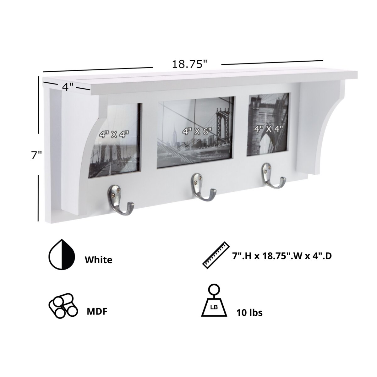 Red Barrel Studio® Raffa Wall Shelf and Picture Frame & Reviews | Wayfair