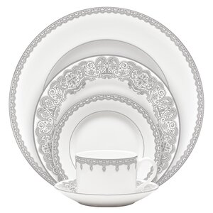 Lismore Lace Bone China 5 Piece Place Setting, Service for 1