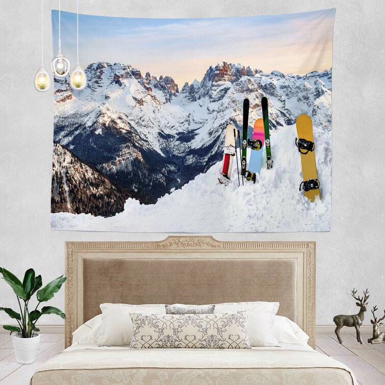 Mountain Snow Wall Hanging Tapestry Psychedelic Bedroom Home Decoration 