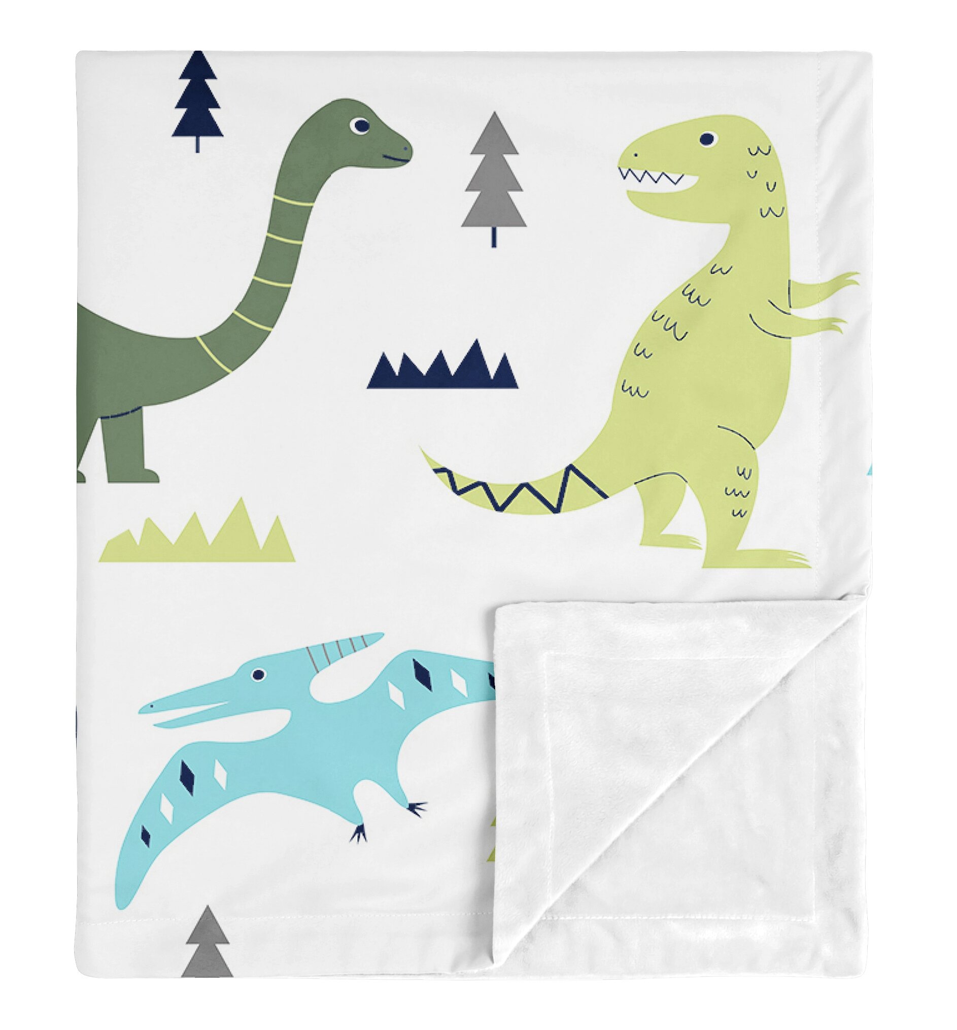 Sweet Jojo Designs Mod Dinosaur Security Baby Blanket Reviews Wayfair