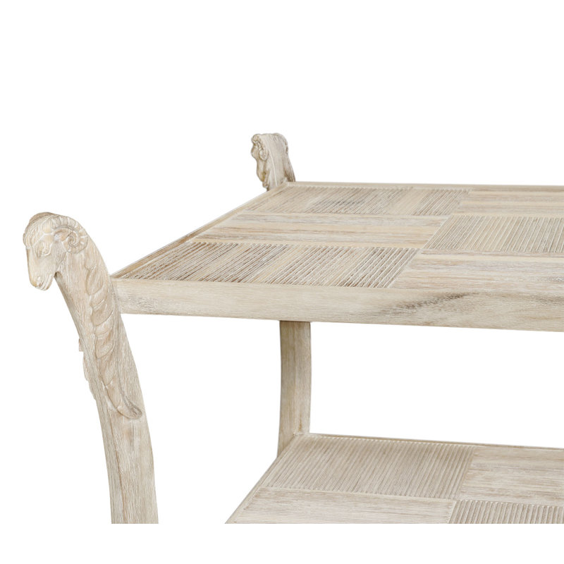 Jonathan Charles Fine Furniture Collana Washed Acacia Coffee Table With Storage Wayfair