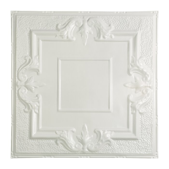 Niagara 2 Ft X 2 Ft Nail Up Ceiling Tile In Gloss White