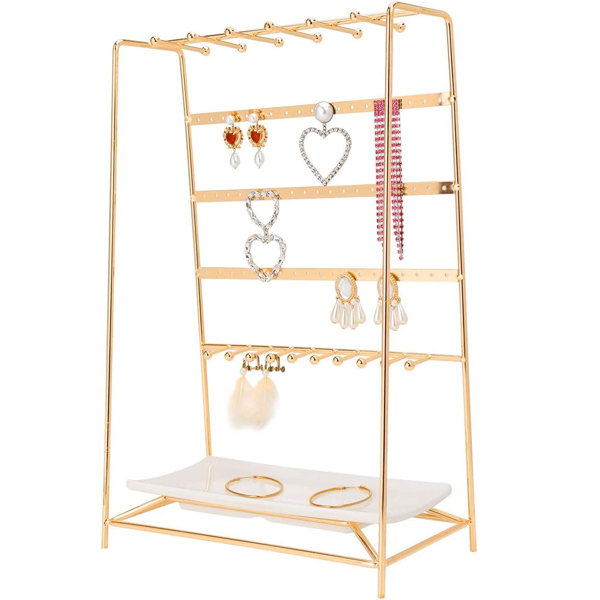 Details about   Metal Gold 4.5"-1pc Earring T Bar Stand Retail Display Holders For Show Jewelry 