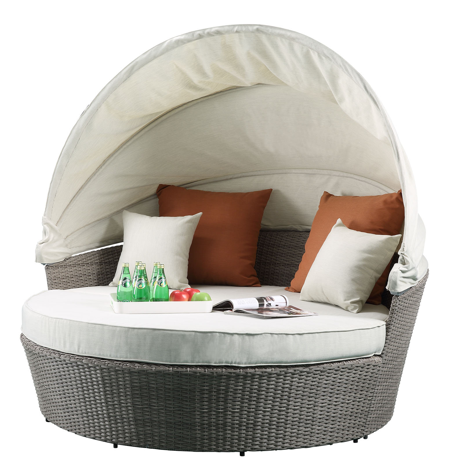 Makenna Canopy Patio Sofa With Cushions Makenna Canopy Patio Sofa With Cushions