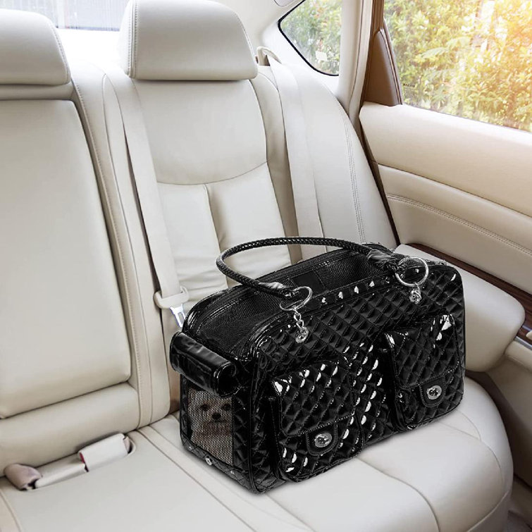 leather dog carrier
