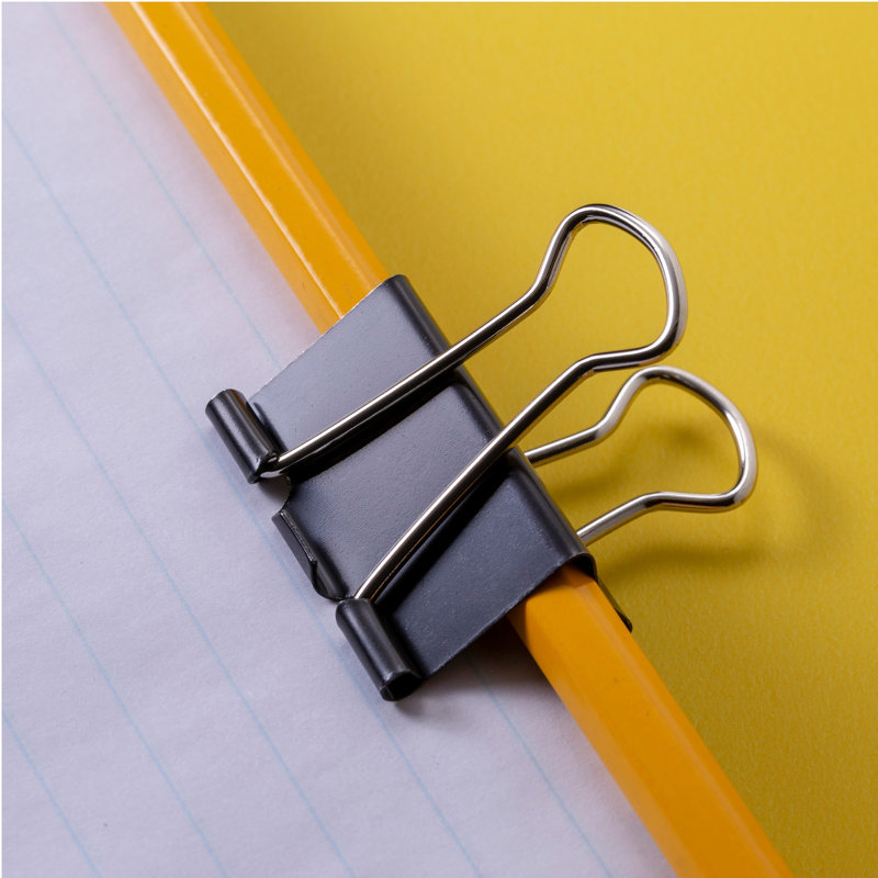 medium silver binder clips