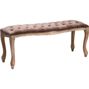 Gepolsterte Schlafzimmerbank Opulent aus Holz vo..