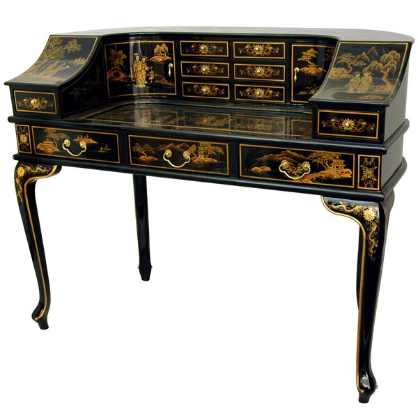 World Menagerie Slattery Lady S Roll Secretary Desk Wayfair