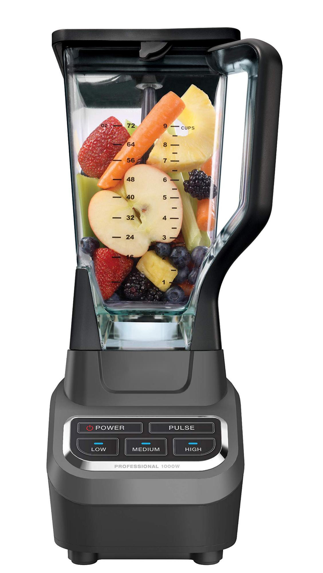 ColorLife 72 Oz Countertop Blender With 1000-Watt Base Crushing Technology For Smoothies, And Frozen Fruit, Black | Wayfair