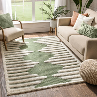 Geometric Green Area Rugs You Ll Love In 2021 Wayfair