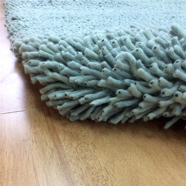 Ebern Designs Tallahassee Woolen Hand Knotted Ice Blue 