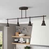 farmhouse style kitchen track lighting