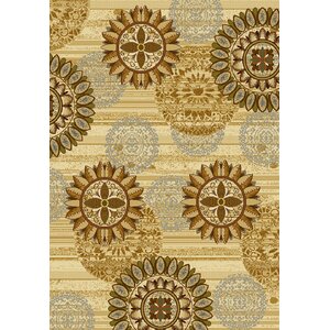 Affinity Sundial Ivory/Gold Area Rug