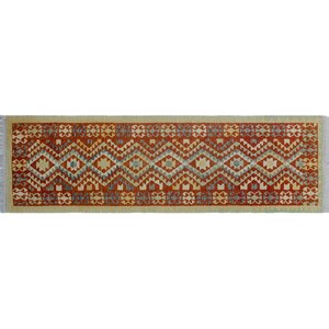 One-of-a-Kind Vallejo Kilim Hand-Woven Rust Area Rug