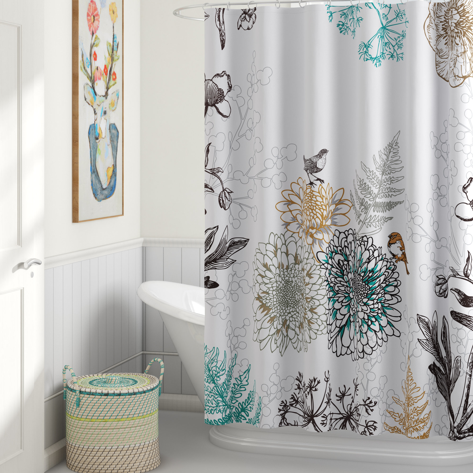 Nature Floral Shower Curtains You Ll Love In 2020 Wayfair