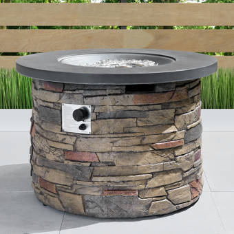Darby Home Co Millan Stone Propane Fire Pit Table Reviews