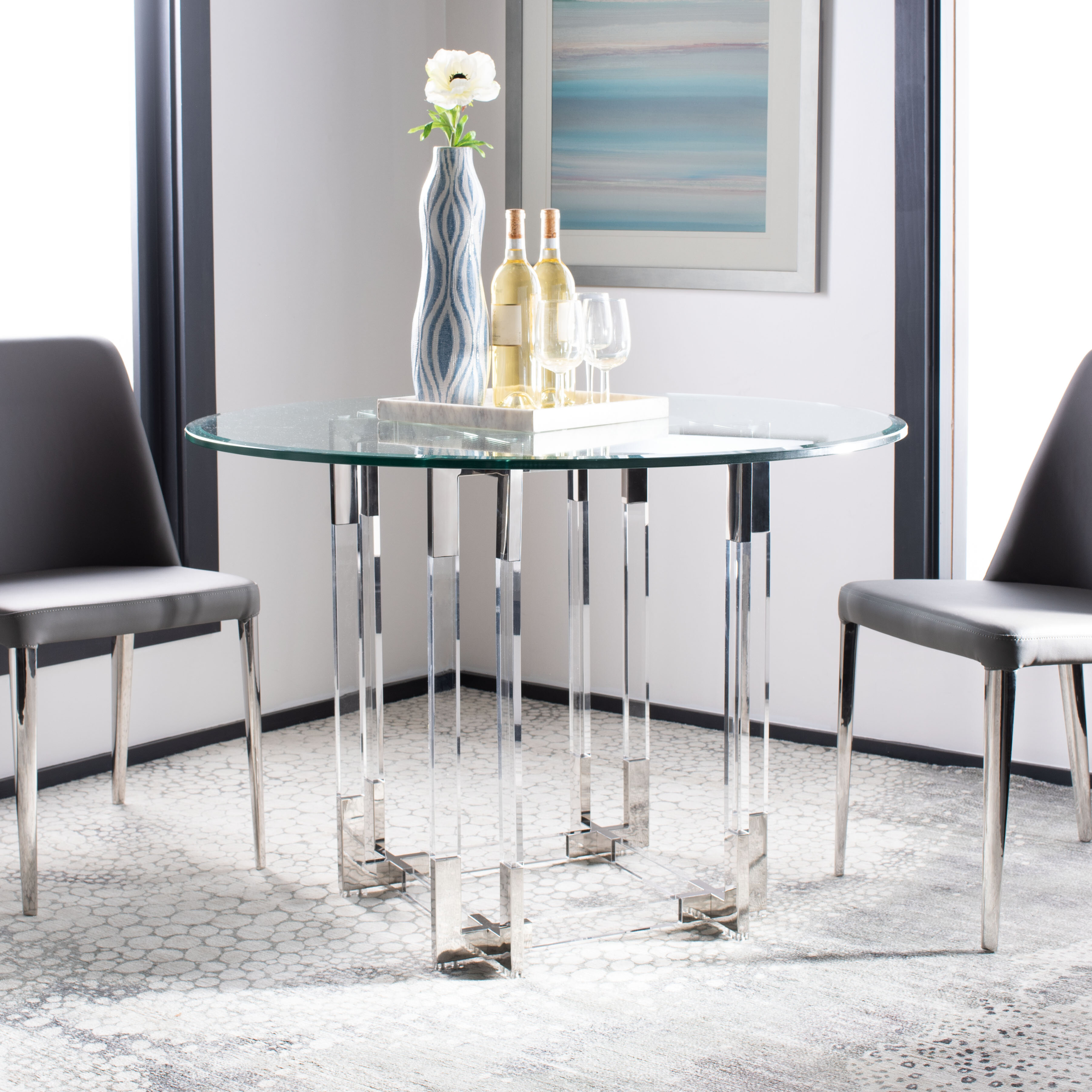 small acrylic dining table