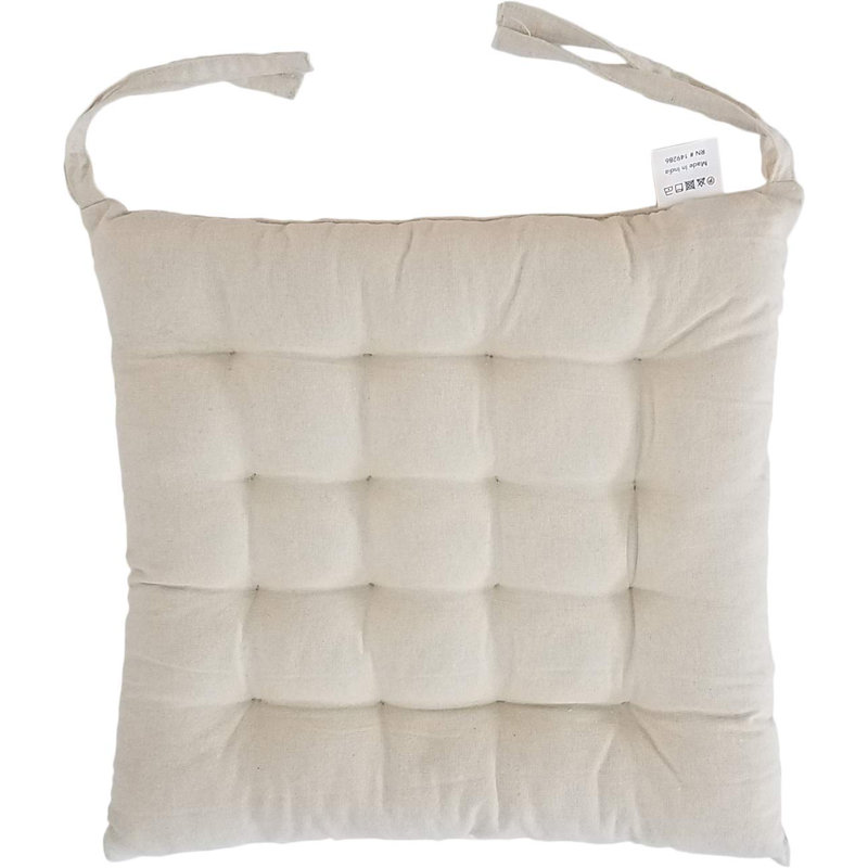 CaterEco Cottone 100% Cotton Chair Pads w/Ties| 16" x 15 ...