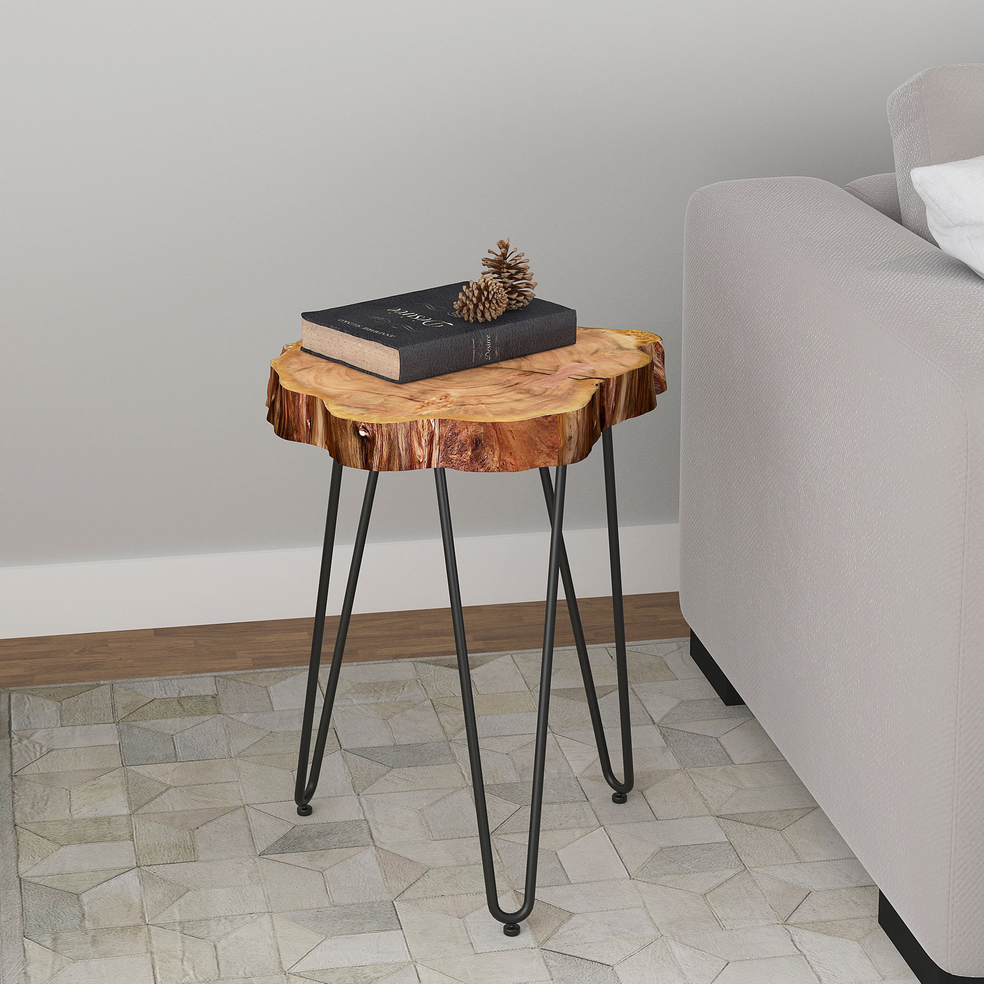 Union Rustic Burch Acacia Wood And Wrought Iron End Table Reviews Union Rustic Burch Acacia Wood And Wrought Iron End Table Reviews Wayfair