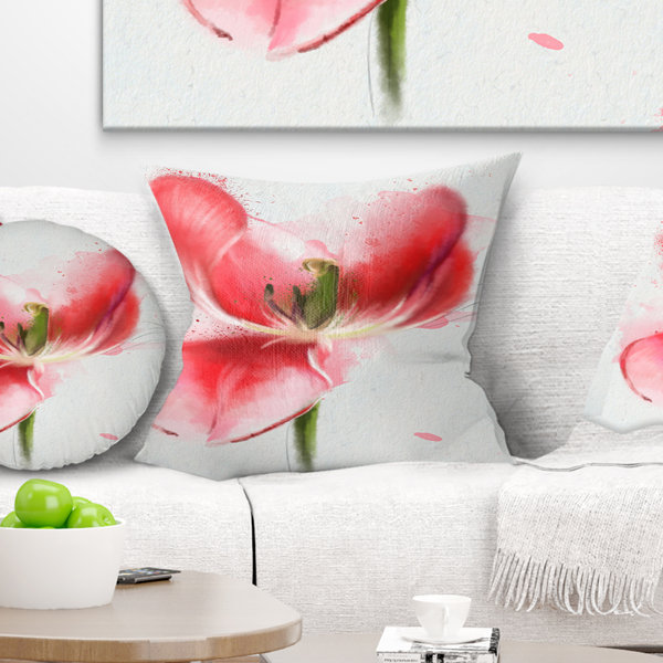 Poppy Colored Pillows Wayfair