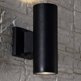Ebern Designs Quiroga Led 2 Light Outdoor Armed Sconce Wayfair