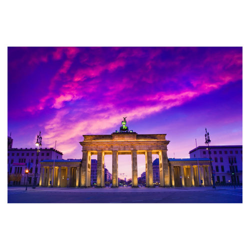 This is Berlin! 2.55m x 3.84m Textured Matt Peel & Stick Wall Mural East Urban Home
