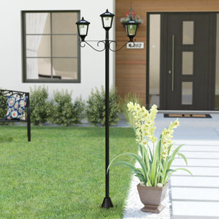 Leiker Street Vintage Triple Solar 3 Light 74 Post Leiker Street Vintage Triple Solar 3 Light 74 Post