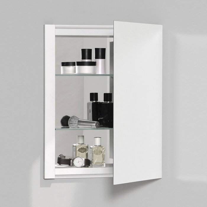 R3 Series Recessed Or Surface Mount Frameless Medicine Cabinet With 3 Adjustable Shelves