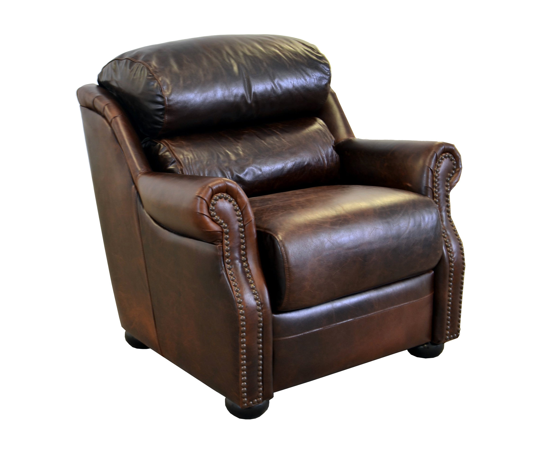 genuine leather club chair