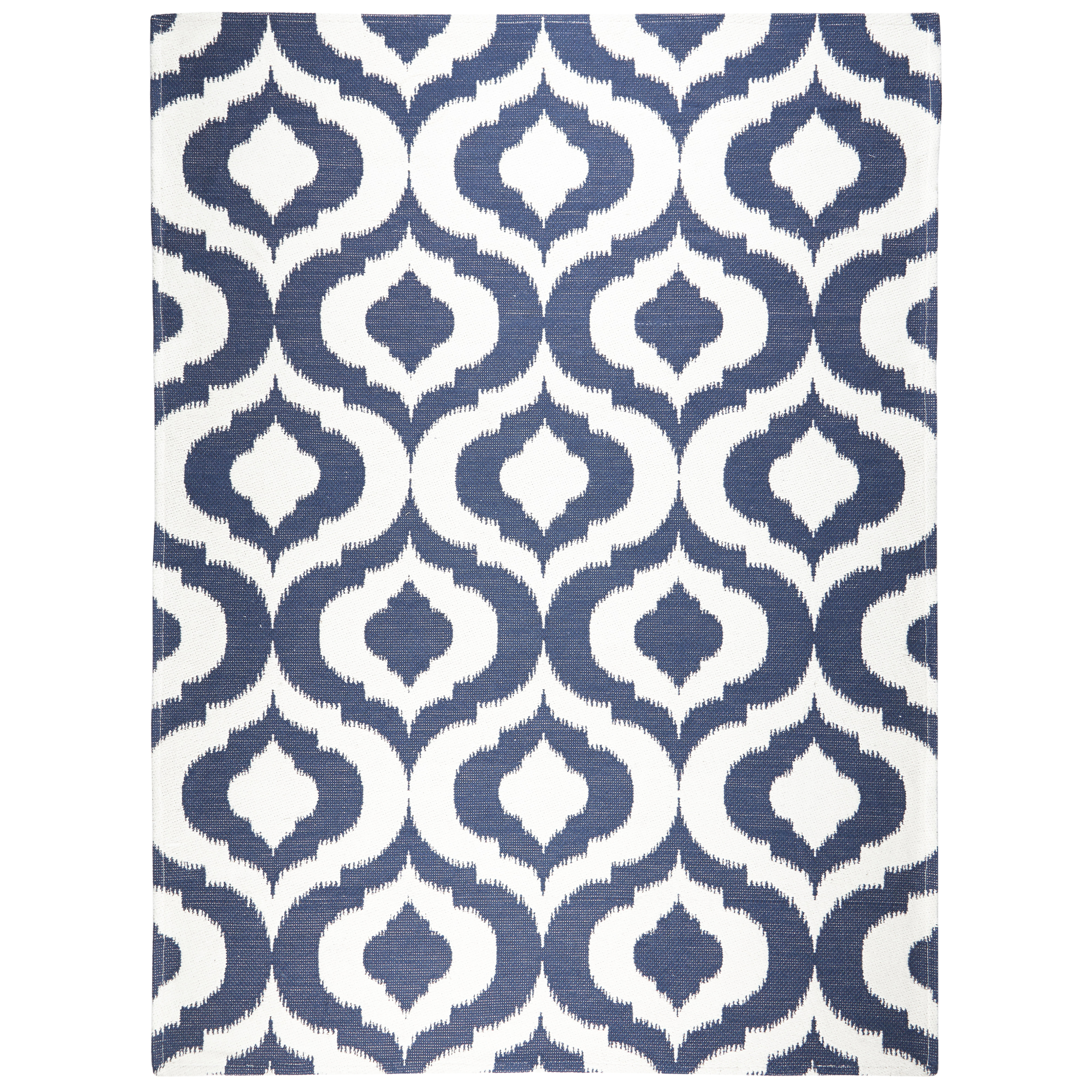 Trina Turk Geometric Navy Blue White Indoor Outdoor Area Rug Reviews Wayfair
