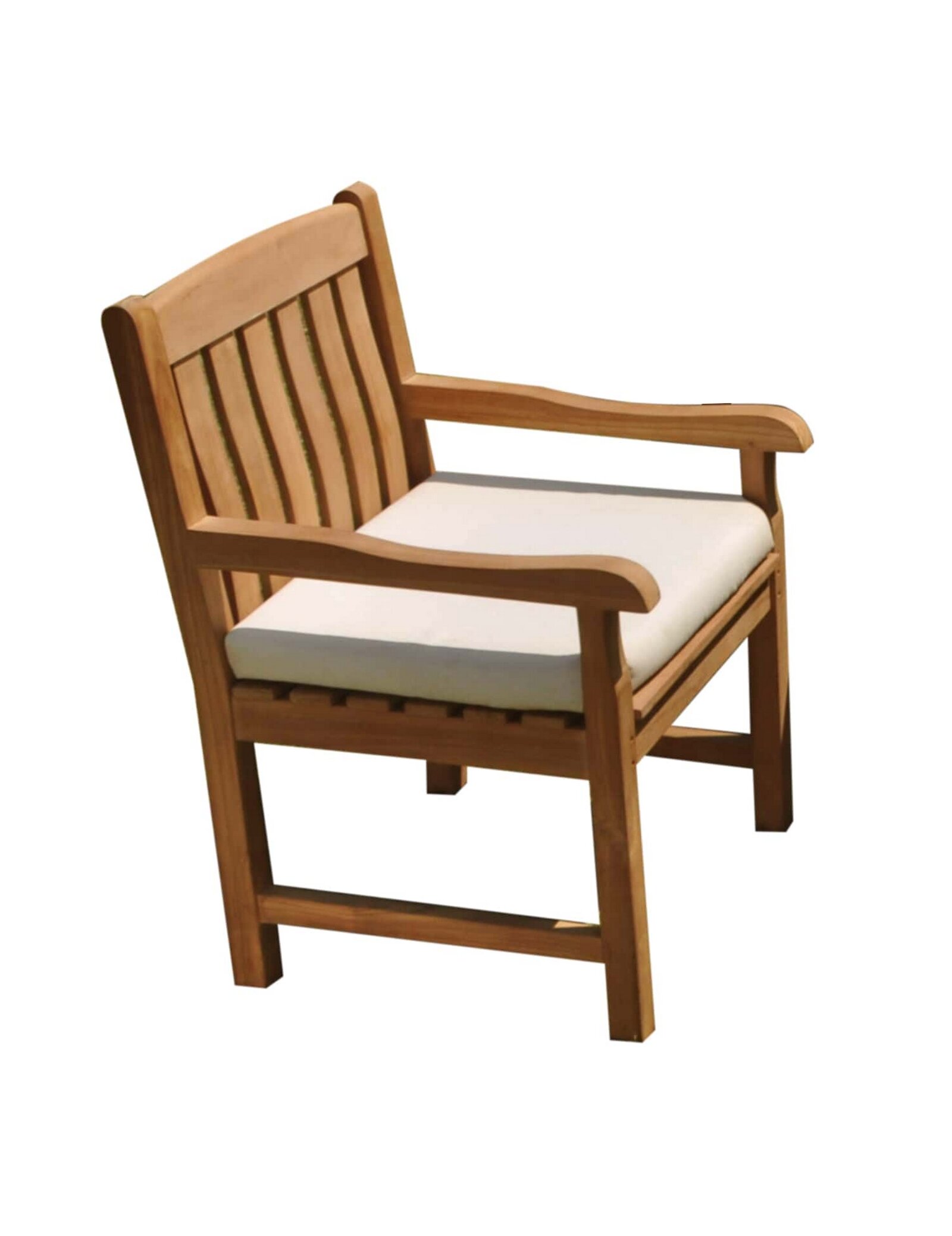 devon folding teak patio dining chair