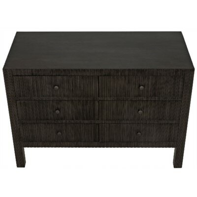 Noir Conrad 6 Drawers Double Dresser Perigold