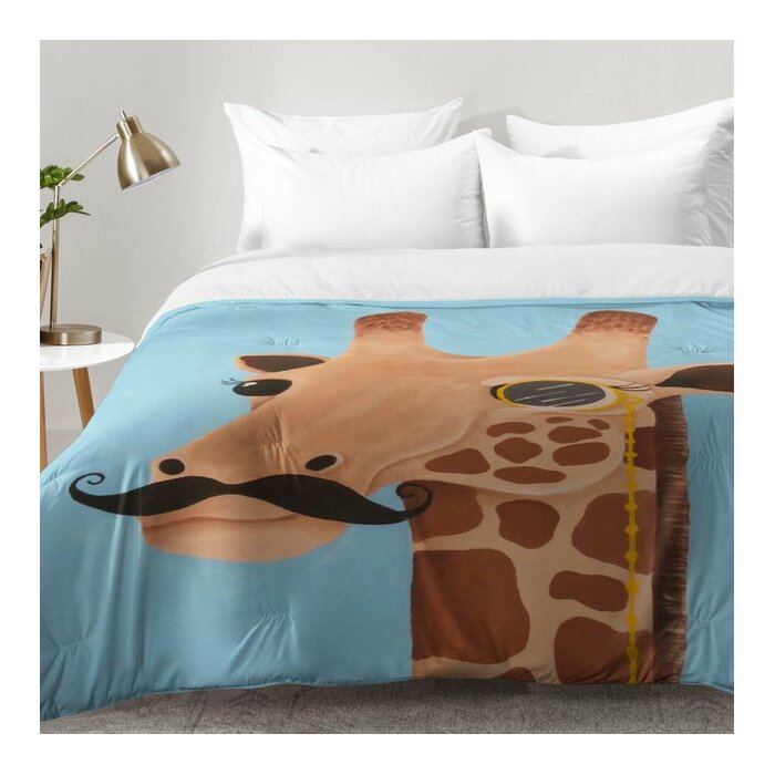 East Urban Home Gentleman Giraffe Comforter Set Wayfair