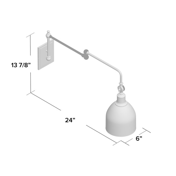 Lyana 1 Light Swing Arm Lamp