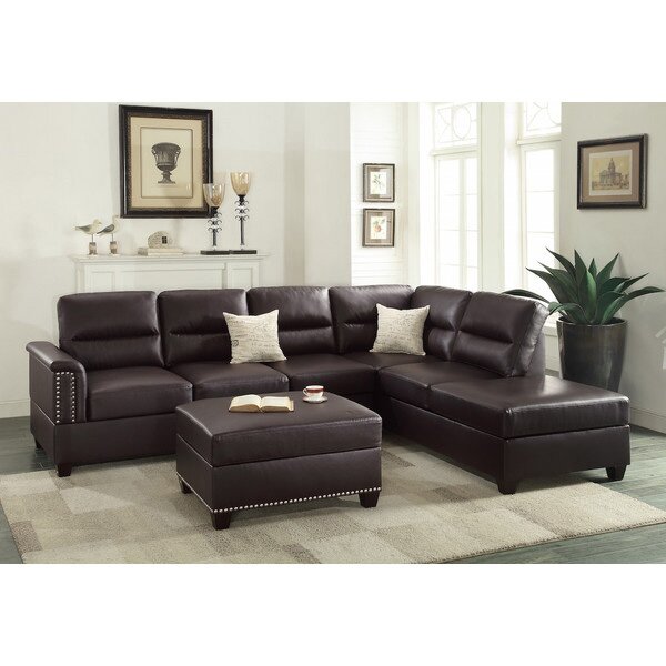 Infini Furnishings Reversible Sectional & Reviews | Wayfair