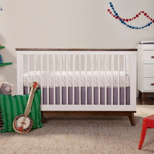 mid century modern baby crib