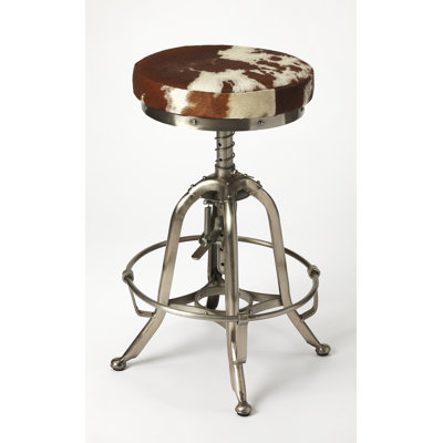 Schorr Adjustable Height Swivel Bar Stool