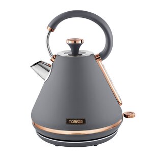 grey and bronze kettle