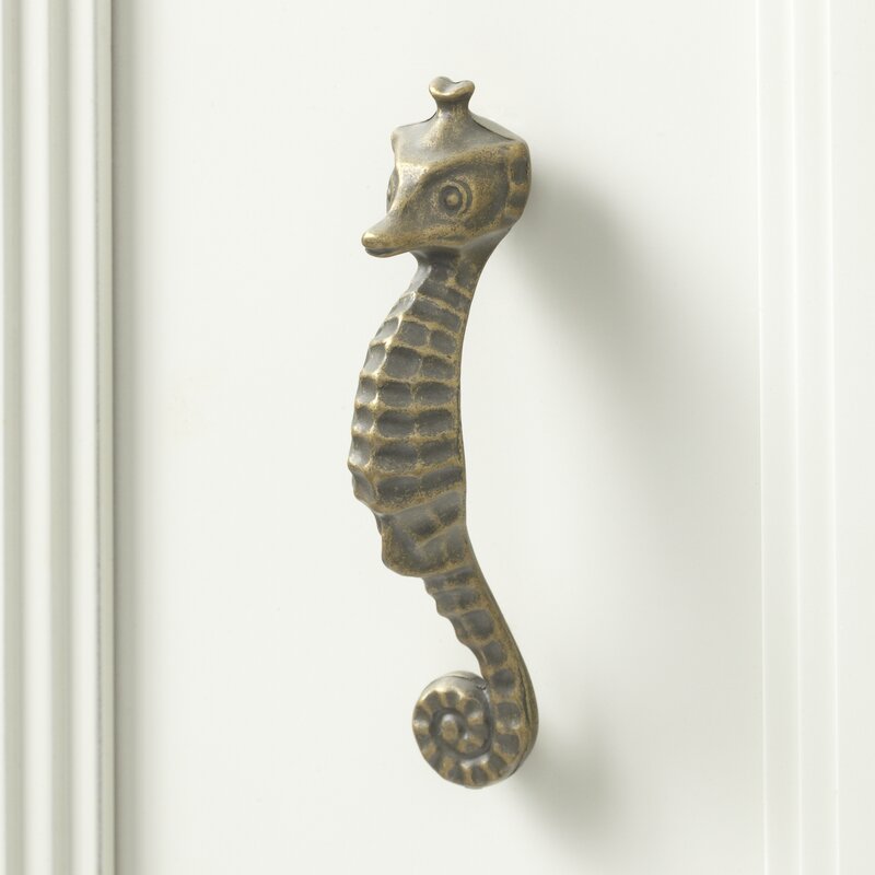 Seahorse Arch Pull Finish: Burnished Gold