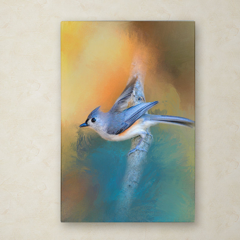 Trademark Art In A Flash Tufted Titmouse Graphic Art Print On