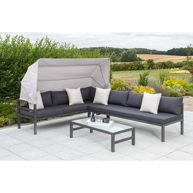 Garten Living 6Sitzer LoungeSet Maire mit Polster