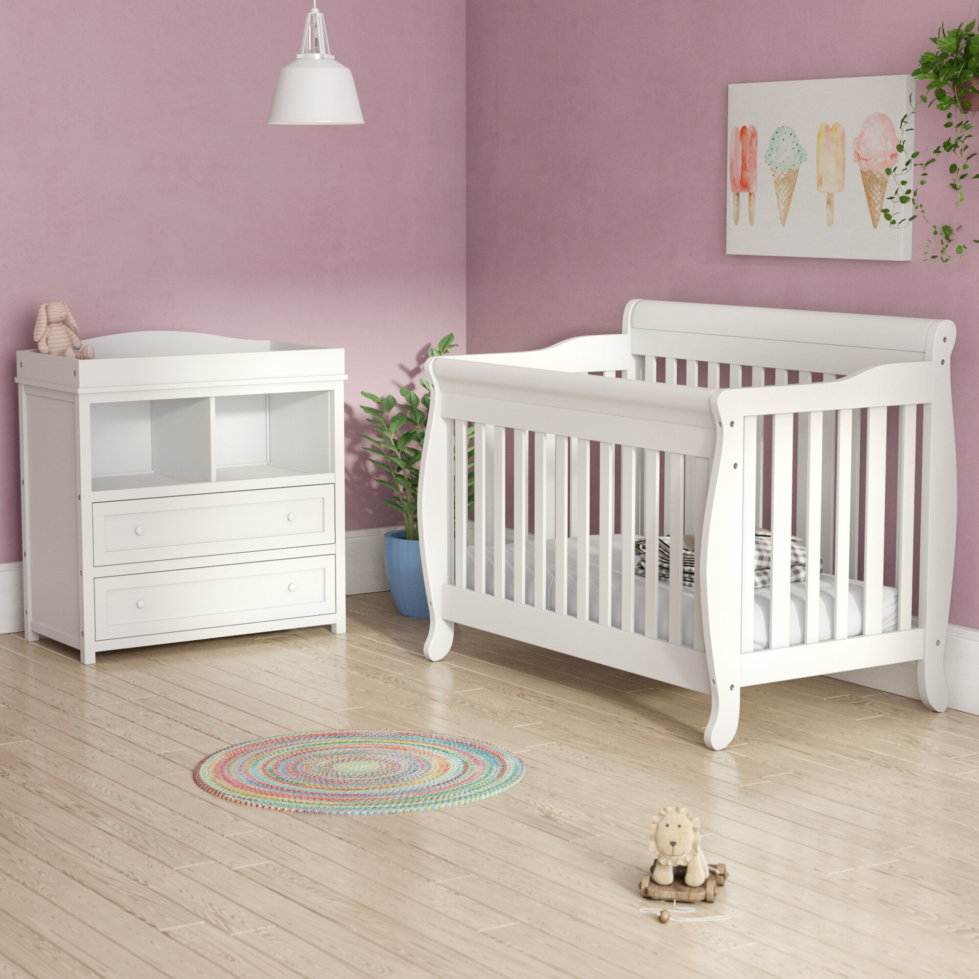 white nursery furniture