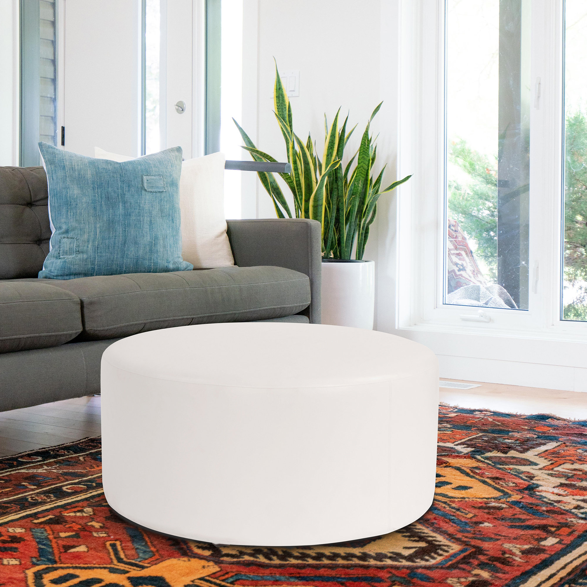 Orren Ellis Lehner Box Cushion Ottoman Slipcover Reviews Wayfair