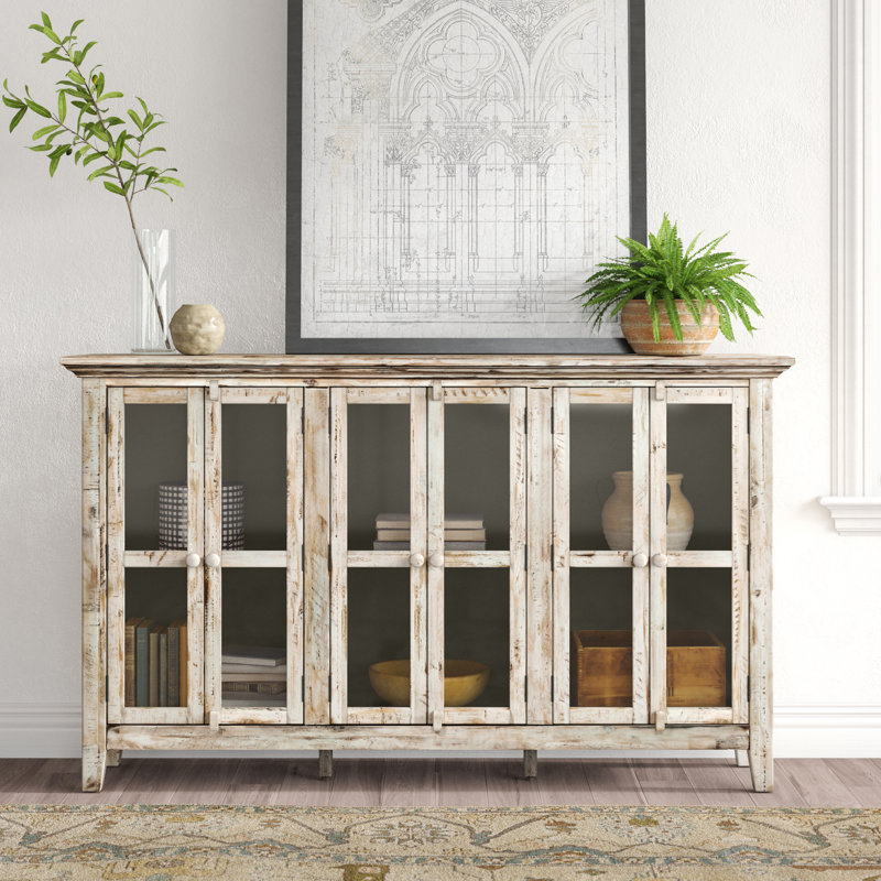 Zachary 70 Wide Acacia Wood Sideboard Reviews Birch Lane
