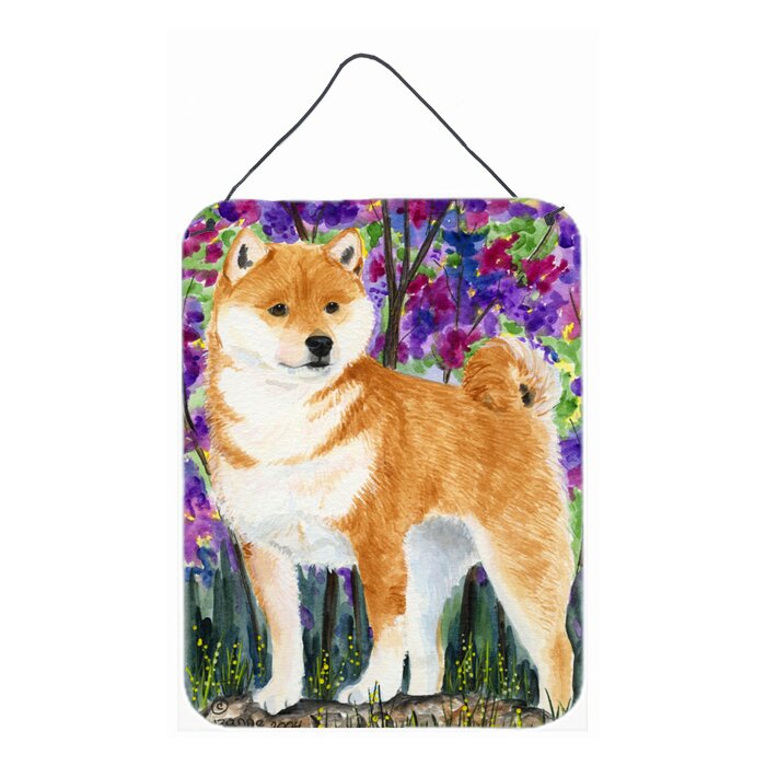 Shiba Inu Painting Print Plaque